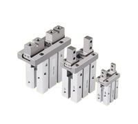 1pcs MHZ2 Pneumatic Finger Cylinder Parallel Gripper MHZ2-10/16/25/32/40D1/D2/D3 Side Thread Aluminium Clamps(MHZ2-32D1)