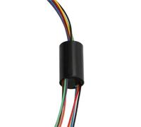 1PCS Micro Slip Ring 2/4//6/8/12/24 Wires 2A 12.5mm/15.5mm Rotor Stator Conductive-ring Rotate 360 Degrees for Dining Table(U type 12.5mm 8CH)