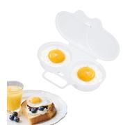 1PCS Microwave Egg Poacher 2 Plastic Egg Poacher Microwave White Poached Egg Maker Microwave Eggs Capacity Poached Egg Steamer Cups Egg Maker and Microwave Egg Boiler Poacher for Home Breakfast