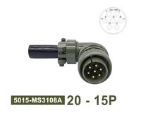 1pcs MIL-SPEC Circular Connectors MS3108A MS3106A MS3102A - Waterproof Specification Connectors for Studio, Home, Broadcast Use(Plug 3108 20-15p)