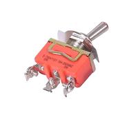 1Pcs Mini 3-Pin ON-ON 3 File Toggle Switch 15A 250V AC Orange E-TEN1121 (Color : E-TEN1121)(E-TEN1121)
