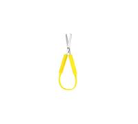 1Pcs Mini Loop Scissors Adaptive Design Scissor Self-Opening Handle Safety Scissors for Kids Children Schools Special Need Daily DIY Crafts(Yellow)