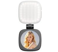 1Pcs Mini Selfie Fill Light with Mirror Portable Magnetic LED Video Photography F4G3 Rechargeable For Smartphones Light Tablets