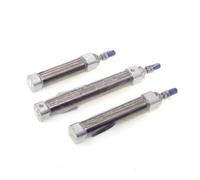 1pcs Mini Stainless Steel Air Pneumatic Cylinder PB10, PB12, PB16x5/10/15/20/25/30/40/50/60/75/80/100/125/150-U/S-U Piston(Stroke 10mm,PB10 (Bore 10mm))