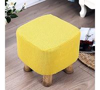 1PCS Mini Stool Cover Stretch Square Ottoman Cover,Replacement Footstool Slipcover for Sofa Chair Seat Cover Protector,Waterproof Spandex Storage Cover
