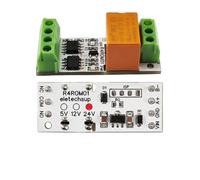 1PCS Modbus Rtu Remote IO 110V 120V 220V Small Electronic Switch 3A Size & Low Noise 5V 12V 24V RS485 Relay Board(DC 24V)