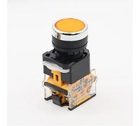 1Pcs Momentary/Latching Push Button Switch 22mm LA38-11 LA38-11BN (Color : 1, Size : Latching)(6,Latching)