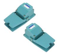 1PCS Momentary Pedal Foot Switch,AC 250V 5/15A,1NO/1NC with Cable Gland Electrical Equipment Aluminum Shell