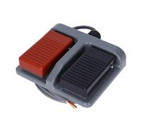 1PCS Momentary Plastic Double Pedal Switch Foot Pedal Control Switch with Wire 3A/220VAC(2m wire)