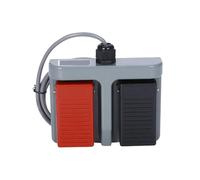 1PCS Momentary Plastic Double Pedal Switch, MDFS-65, Foot Pedal Control Switch With Wire 3A/220VAC(1. 3m wire)