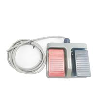 1PCS Momentary plastic double pedal switch MDFS-65 foot pedal control switch with wire 3A/220VAC(2m wire)