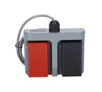 1PCS Momentary plastic double pedal switch MDFS-65 foot pedal control switch with wire 3A/220VAC(2m wire)