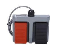 1pcs Momentary Plastic Foot Switch, Double Pedal Duplex Two-way Tumbler 3A/220VAC(1. 3m wire)
