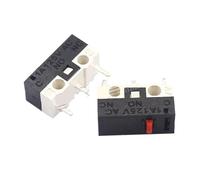 1pcs Momentary Push Button Mi cro Limit 1A 125V AC Mouse Switch 3Pin Long Handle Roller Lever Arm SPDT 12 * 6 * 6mm Left Right Bend Foot(MS-1A-13.5)