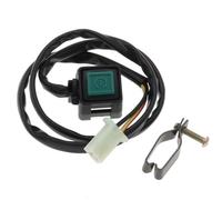 1pcs Motorcycle Engine Start Stop Switch ON OFF Kill Switch Compatible With Most Bikes(Green D)