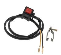 1pcs Motorcycle Engine Start Stop Switch ON OFF Kill Switch Compatible With Most Bikes(Red A)