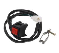 1pcs Motorcycle Engine Start Stop Switch ON OFF Kill Switch Compatible With Most Bikes(Red B)