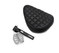 1pcs Motorcycle PU Solo Seat & 3" Spring + Saddle Bracket Black For Harley Davidson Sportster 883 XL Chopper Bobber