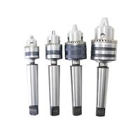 1PCS MT1 MT2 MT3 MT4 B10 B12 B16 B18 0.6-6/1-10/1-13/3-16/5-20 Morse tapper shank Drill Chuck Arbor Lathe CNC drill machine Wood for Milling Machine Cutter(MT3-B16(1.5-13mm))