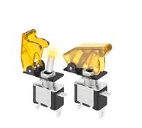 1pcs Multi Color LED Toggle Switch 12V 20A With Cover,SPST 3-pin Rocker Arm Suitable(1)