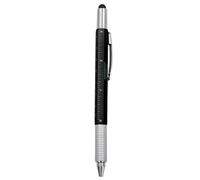 1Pcs Multi-Function Tool Pen Spirit Level Scale Touch Screen 6 In1 Metal Ballpoint Pen Multifunctional Metal Pen Screwdriver