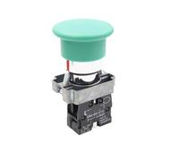 1Pcs Mushroom head push button switch metal self-reset red/green/yellow 5pcs(NC)