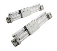 1pcs MY1H Type Bore16/20/25 Mechanically Air Rodless Pneumatic Cylinder Slide Bearing 100-900mm Stroke Table with Guide Rail Block(MY1H25G,900mm Stroke)