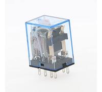 1pcs MY2P HH52P MY2NJ Relay Coil General DPDT Micro Mini Electromagnetic Relay Switch with LED AC 110V 220V 380V DC 12V 24V 36V (Size : AC 380V)