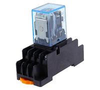 1pcs MY4NJ Coil AC12V AC24V DC12V DC24V DC 36V AC110V AC220V HH54P 5A Miniature Electromagnetic General Purpose Relay With base(AC,110V)