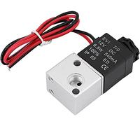1Pcs N/C Solenoid Valve DC12V/24V 3Way 2Position 1/8inch Normally Closed Pneumatic Electric Ball Valve Useful(24V)