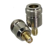 1pcs N To SMA Male Plug Female Jack RF Adapter Connector Coaxial For Radio Antenna Wire Terminals(N Jack to SMA Jack)