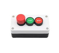1PCS NC Emergency Stop NO Red Green Push Button Switch Station Start Stop Self-sealing 600V 10A(Start-Stop)