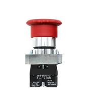 1pcs NC NO Momentary latching 22mm Red Mushroom Emergency Stop Push Button Switch 600V 10A NP2-BE101(NO,LOCKING)