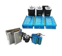 1PCS Nema23 57mm Closed Loop Stepper Motor with Encoder HB808C Driver 1.2/2/3Nm 2 Phase Servo Motor 1/2/3/4/5 Axis Kit(Motor Drive-5 Kit)