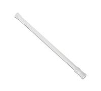 1Pcs Net Curtain Rods Extendable,Ajustable Extension Curtain Poles No Drill Short Spring Telescopic Curtain Rod,Tension Cupboard Rods for Small Window Bookshelf Wardrobe Bathroom(White,30-50cm)