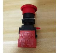 1PCS New Omron A22E-M-02 A22EM02 Pushbutton Switch Red Free Ship