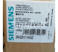 Siemens 3RH2911-1HA22 Snap-On Auxiliary Contact 2NO/2NC 001044