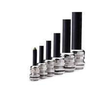 1pcs Nickel Brass Stainless Steel Metal IP68 Waterproof Cable Glands Connector Wire Glands for 3-44mm cable IDGTTLDF(PG16 304SS)