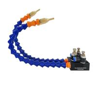 1pcs No-Leak Mist Coolant Lubrication Spray System CNC Lathe Milling Drill Engraving Mist Cooling Sprayer With Magnetic Base(Double Nozzle,Micro Flow,WIth One Magnetic)