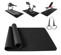 1PCS Non-Slip Mat Rowing, Rowing Machine Bike Mat for Carpet & Hardwood Floors, Exercise Bike Mats for Exercise Equipment (1pcs: 29.5 * 60 inch)