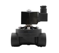 1pcs Normally Closed or Open Plastic Solenoid Valve,DN15 DN20 DN25 DN32 DN40 DN50 Water Valves,AC 110V 220V DC12V 24V(1/2",G_DC 12V_ES Normally Closed)