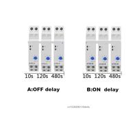 1PCS NTE8 Series Time Delay Relay Control Off Power On Delay NTE8-A NTE8-B 10S 120S 480S AC220V DC24V Din Rail Digital Timer(AC 220V,NET8-B 12-120S)