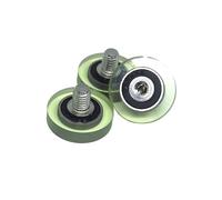 1pcs OD 22mm PU Coated Roller With M6 Screw PU69622-5C1L8M6 22x5xM6 Polyurethane Bearing Drawer Guide Pulley Wheel(OD30 x W11 x M6)