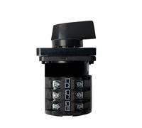 1PCS ON-OFF-ON 10A Control Circuit LW8-10 Changeover 2 Poles 3 Levels 3 Position 8/12 Terminals Silver Contact Rotary Cam Switch(2 Poles)