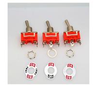 1pcs One Orange E-ten Car, Motorcycle, Boat, Model, Heavy SPST Terminal Switch on-off-on-off Toggle Switch and Waterproof Cap, IDGTTLDF(E-TEN1021)