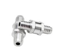 1pcs One Way 6/8/10/12/14/16mm Valves Aluminium Alloy Fuel Non Return Check Valve One Way Fit Carburettor(12mm)