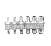 1pcs One Way 6/8/10/12/14/16mm Valves Aluminium Alloy Fuel Non Return Check Valve One Way Fit Carburettor(14mm)