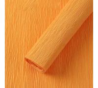 1Pcs Orange Crepe Paper, 25x250cm Crepe Paper Roll for DIY Crafts Flowers Making