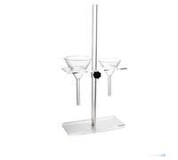 1PCS Organic Glass Triangle Stand Support Rack Lab Supplies 2holes Or 4holes Pore Size 60-90mm(2 holes)