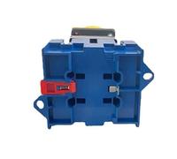 1pcs Outdoor Control Isolator Switch With Padlock Panel 80/100A 3 Poles 2 Position ON-OFF Aluminium Bar Rotary Cabinet YMD11-100B(100A 3P)